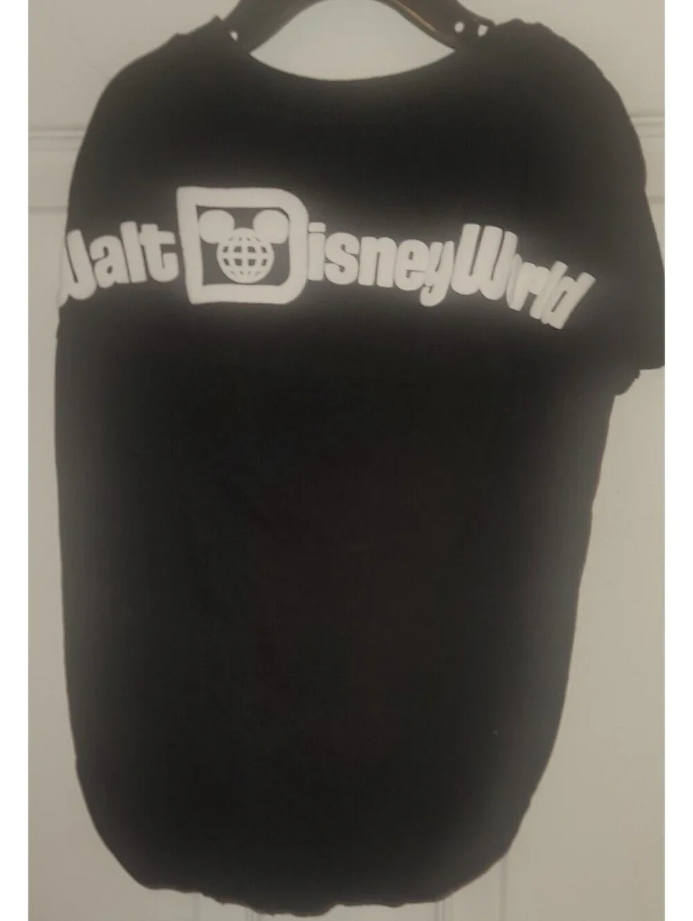 WALT DISNEY WORLD BLACK T SHIRT DOG PET LARGE